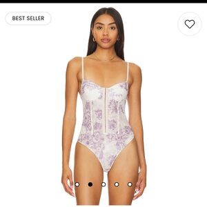 X Intimately FP Night Rhythm Bodysuit in Ivory Combo
Free People